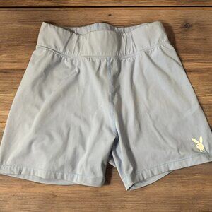 Playboy By‎ Pacsun Logo Shorts Womens Size Medium Blue